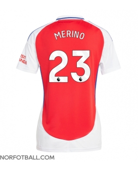 Billige Fotballdrakt Arsenal Mikel Merino #23 Replika Hjemmedrakt Dame 2024-25 Kortermet